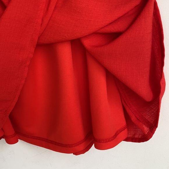 Jack by BB Dakota Women's Bowser Off The Shoulder Poppy Red Dress, Size XS - Picture 11 of 16